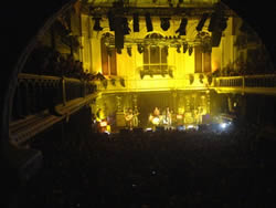 Watching the Arctic Monkeys from the balcony at the Paradiso