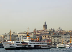 Galata Tower and Bosphorus in Istanbul