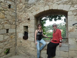 Regina Winkle-Bryan and Nancy Todd in Girona, Spain 2012