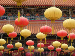 Lanterns at Wong Tai Sin Temple