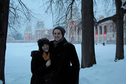 This is my boyfriend Ben and I after we found a castle while walking through one of Moscow's amazing parks!