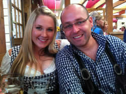 The husband and I at Oktoberfest!