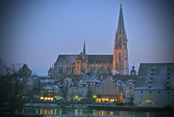 Regensburg, Germany during Christmas