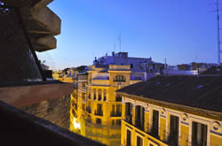 View of Madrid's beautiful streets from my apartment balcony