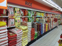 You'll find that supermarkets prioritize differently here. Not so surprising, rice is available in many shapes and sizes!