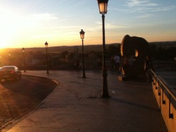 Sun set in old town Toledo. Another great place to visit for a day trip.