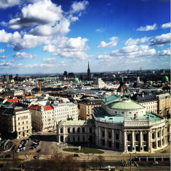 Vienna from up high on the 2015 Wiener Eistraum City Sky Liner