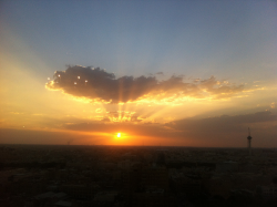 Sunset view of Riyadh