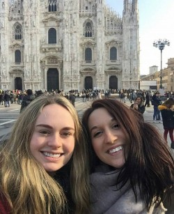 My friend and me in Milan on a day trip